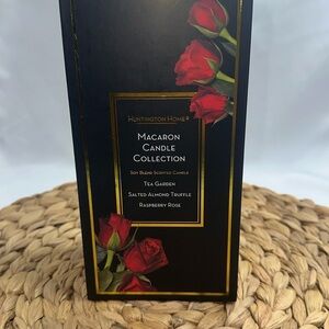 Huntington Home Macaron Candle Collection Soy Blend Scented Candles Three pr Box